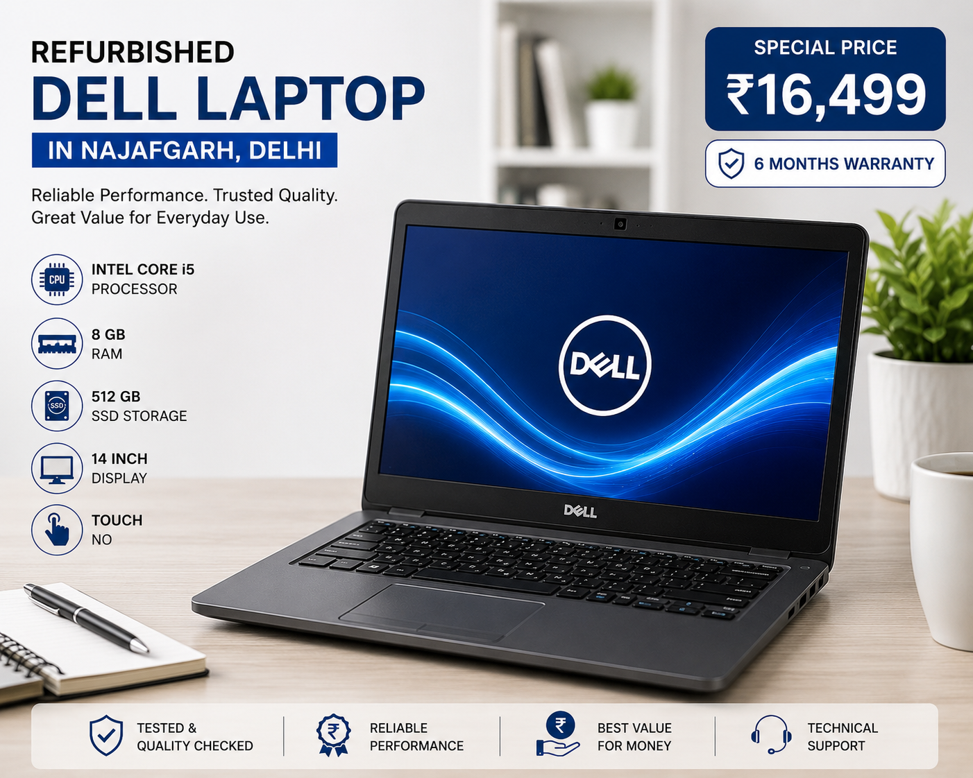 Refurbished Dell, In najafgarh Delhi